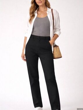 20. Volcom • NWT High-Rise Straight Black Pants